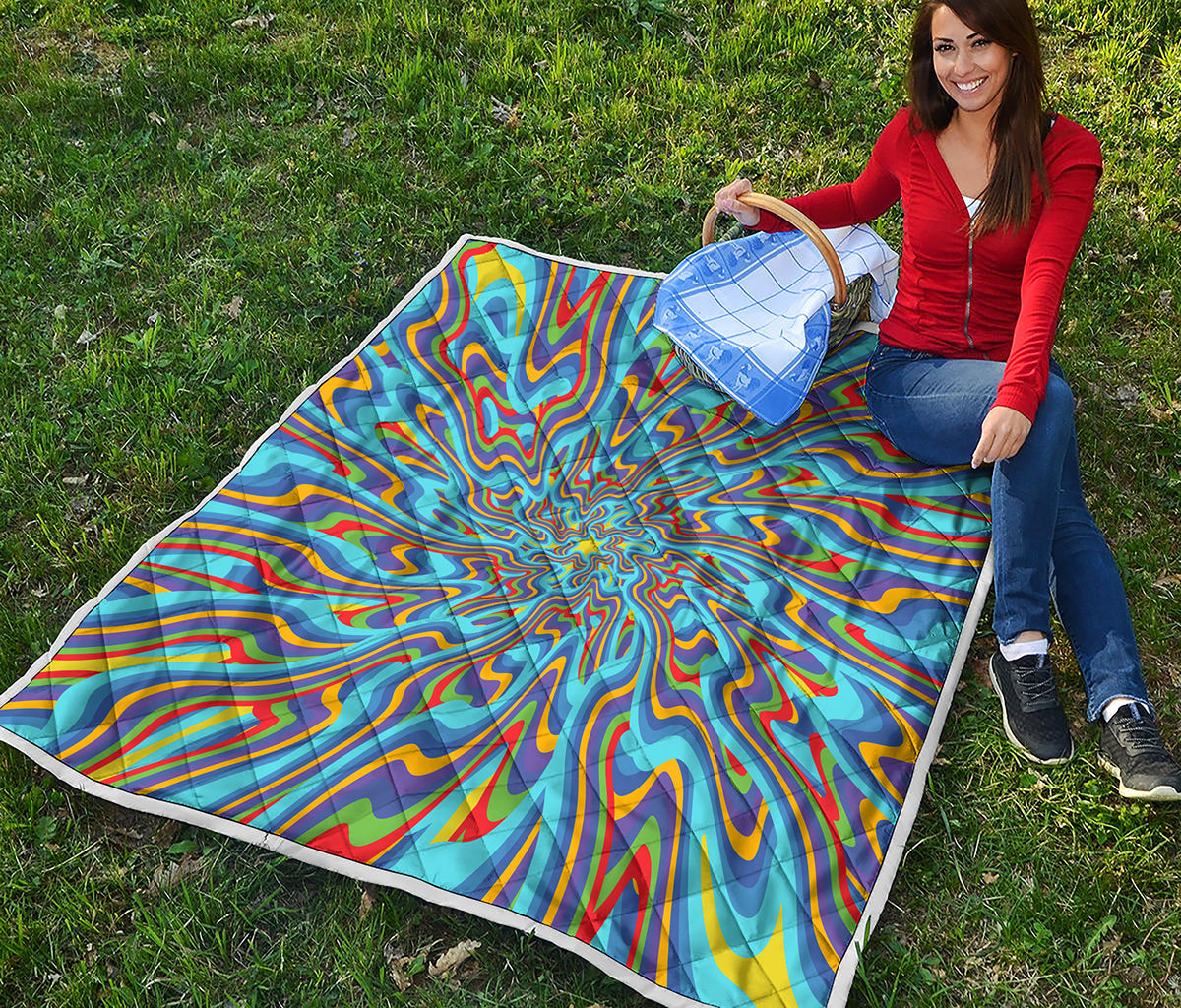 Psychedelic Print Quilt
