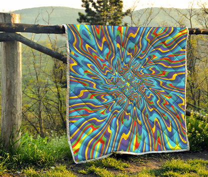 Psychedelic Print Quilt
