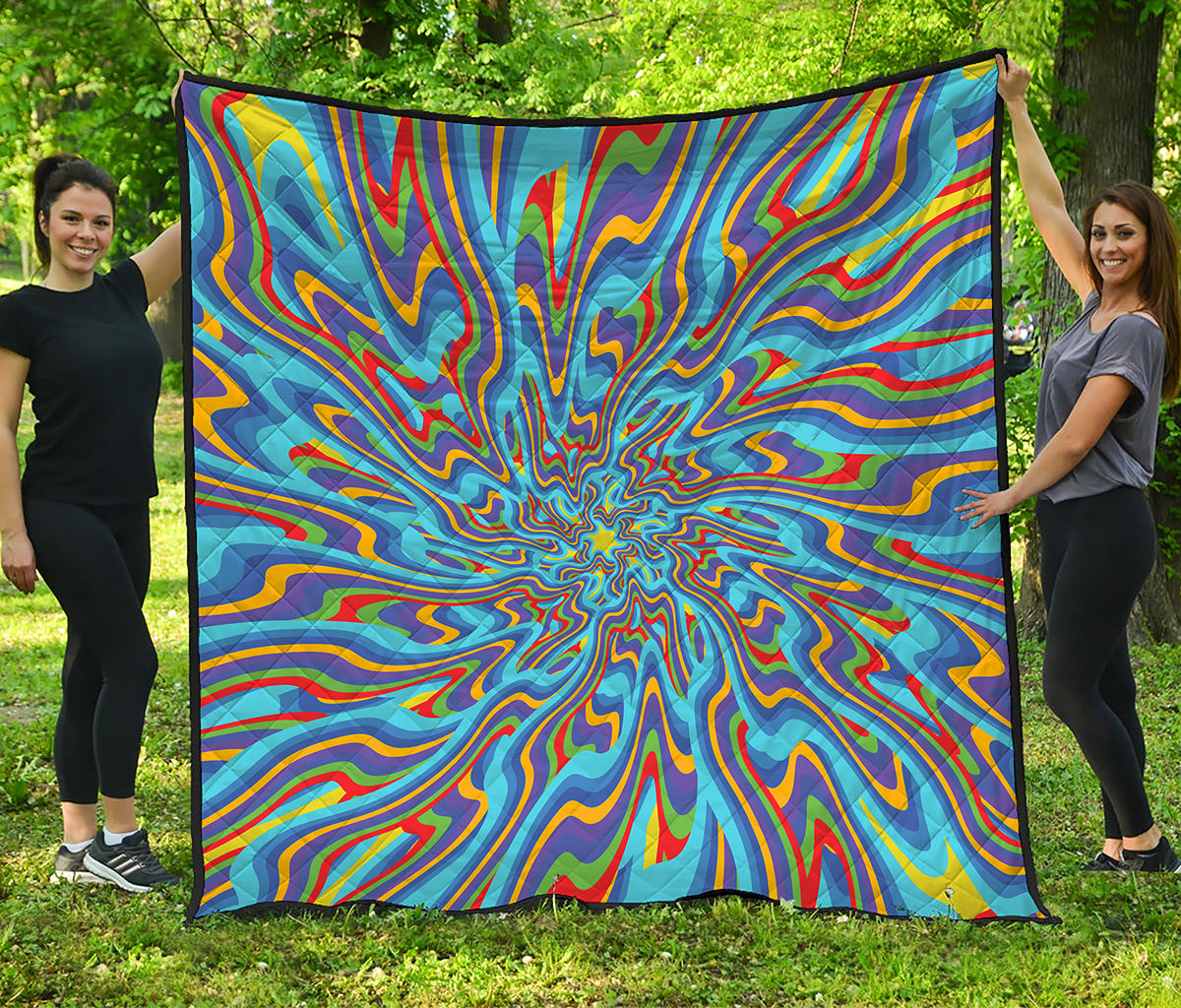 Psychedelic Print Quilt