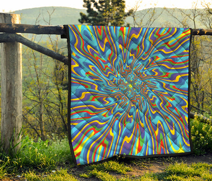 Psychedelic Print Quilt