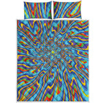 Psychedelic Print Quilt Bed Set