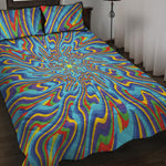 Psychedelic Print Quilt Bed Set