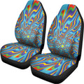 Psychedelic Print Universal Fit Car Seat Covers