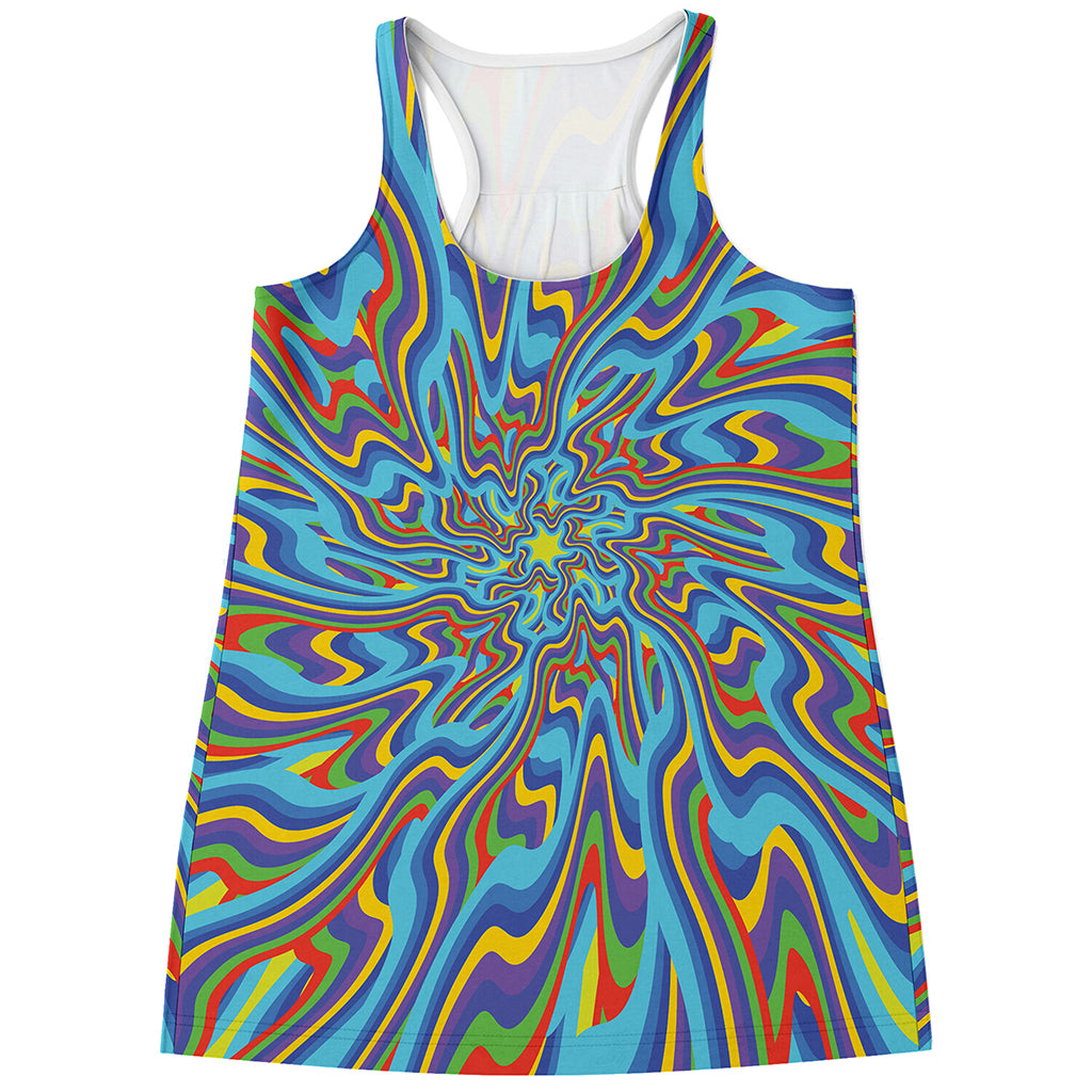 Psychedelic Print Women's Racerback Tank Top