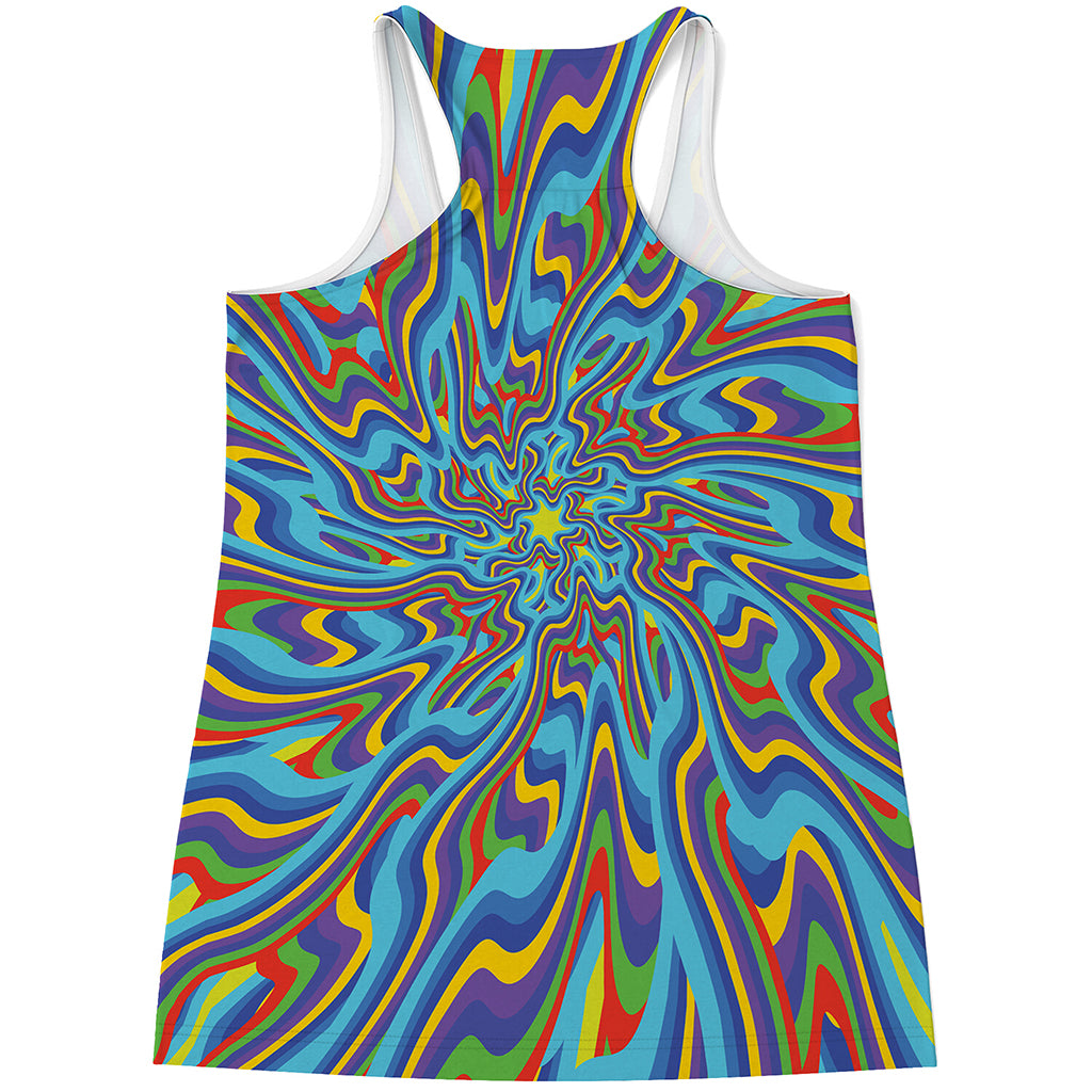 Psychedelic Print Women's Racerback Tank Top
