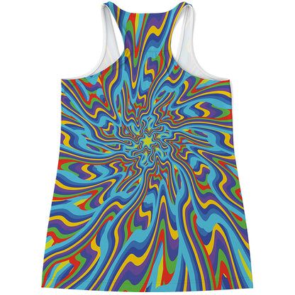 Psychedelic Print Women's Racerback Tank Top