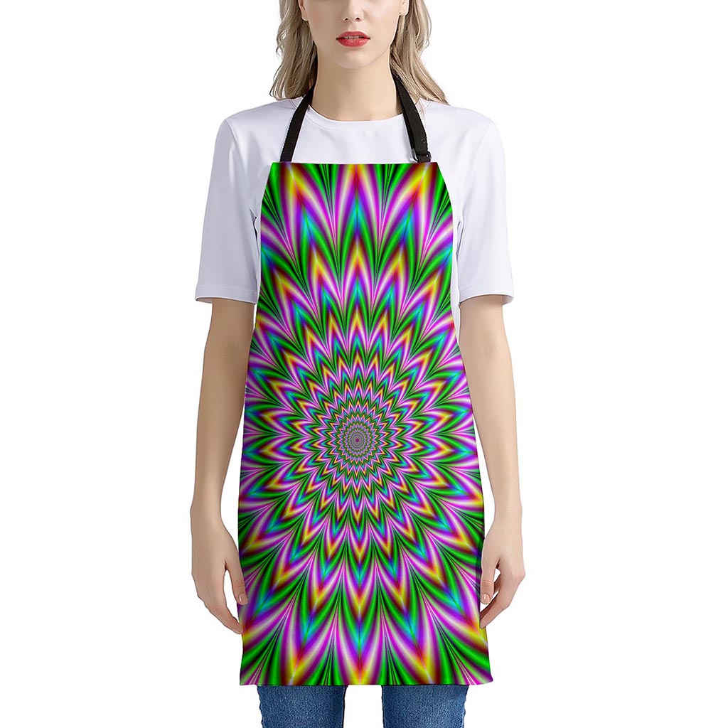 Psychedelic Radiant Optical Illusion Apron