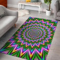 Psychedelic Radiant Optical Illusion Floor Mat
