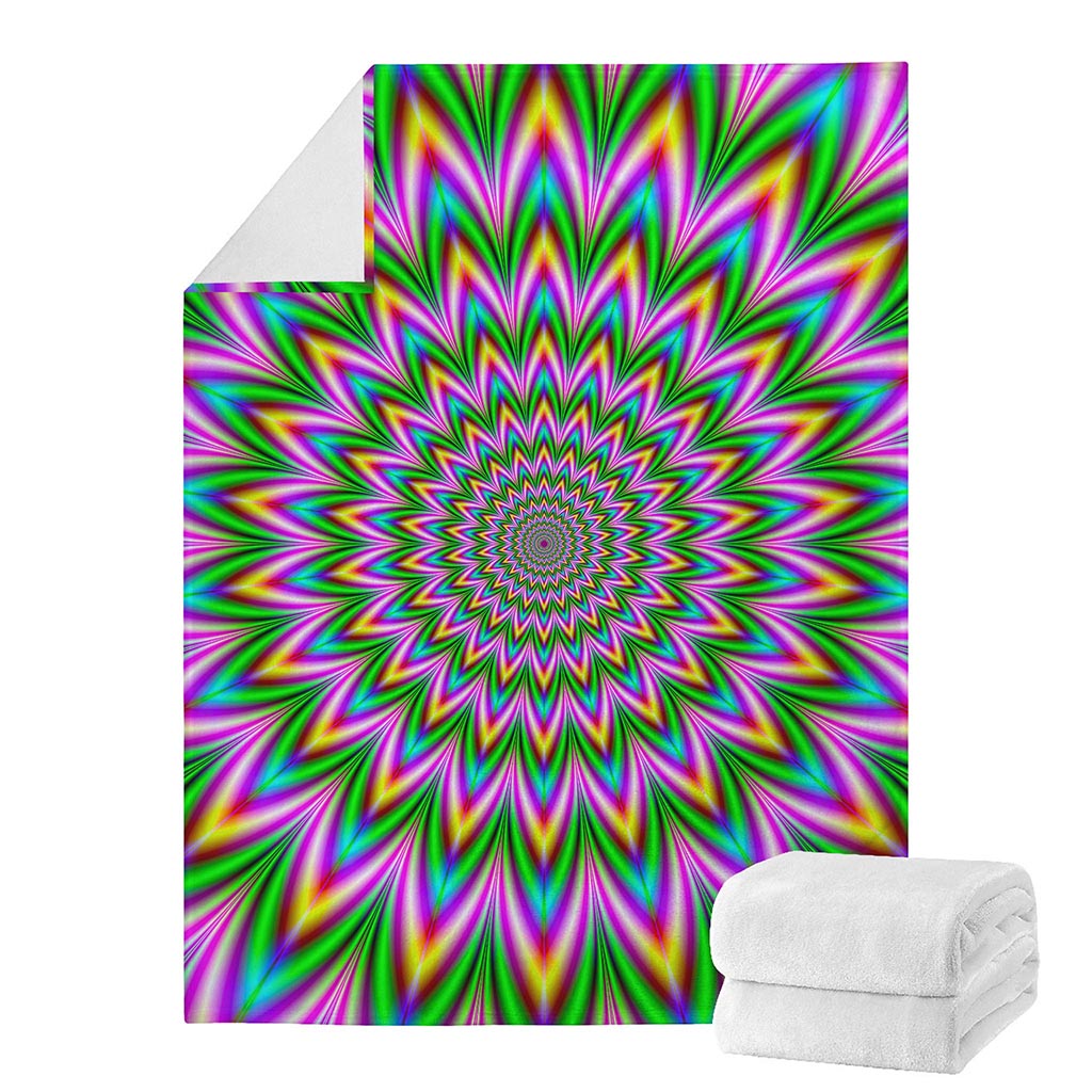 Psychedelic Radiant Optical Illusion Blanket