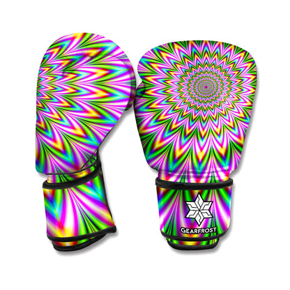 Psychedelic Radiant Optical Illusion Boxing Gloves
