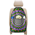 Psychedelic Radiant Optical Illusion Car Seat Organizers