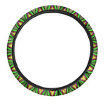 Psychedelic Radiant Optical Illusion Car Steering Wheel Cover