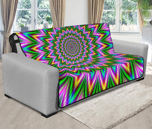 Psychedelic Radiant Optical Illusion Futon Protector