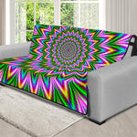 Psychedelic Radiant Optical Illusion Futon Protector