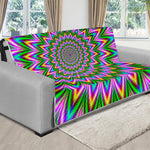 Psychedelic Radiant Optical Illusion Futon Protector