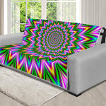 Psychedelic Radiant Optical Illusion Futon Protector