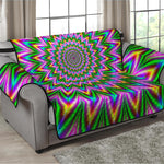 Psychedelic Radiant Optical Illusion Loveseat Protector