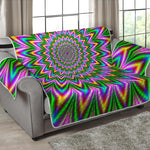 Psychedelic Radiant Optical Illusion Loveseat Protector