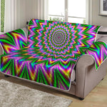 Psychedelic Radiant Optical Illusion Loveseat Protector