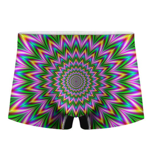 Psychedelic Radiant Optical Illusion Men's Boxer Briefs