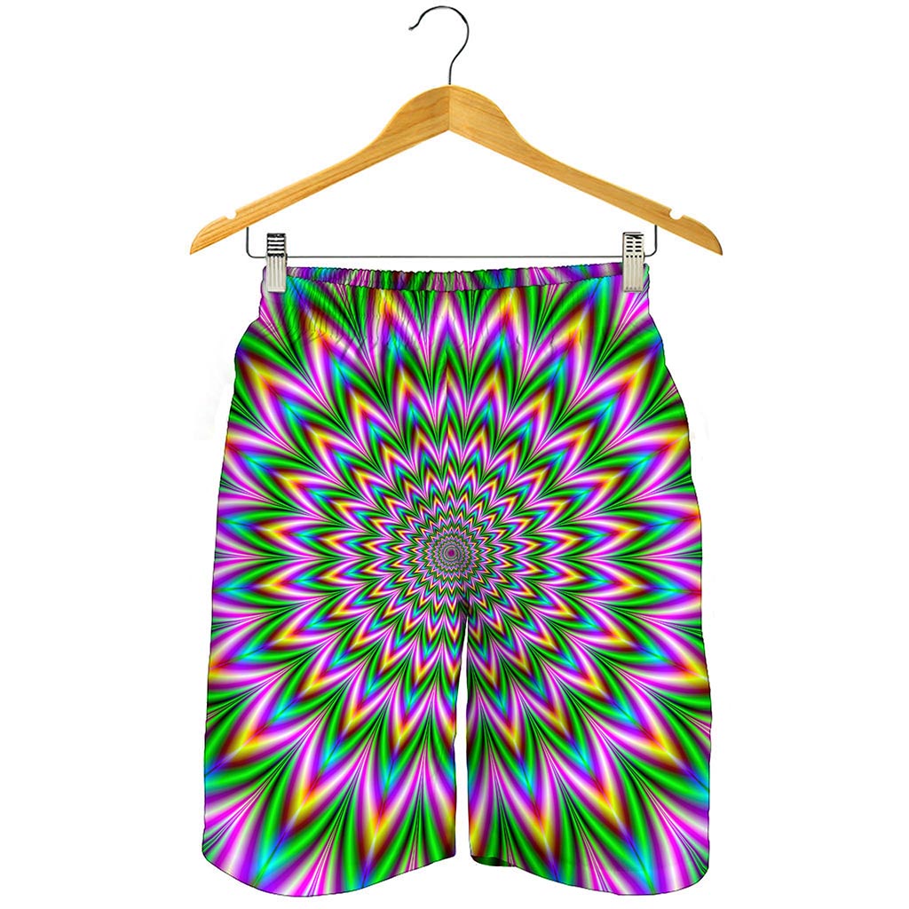 Psychedelic Radiant Optical Illusion Men's Shorts
