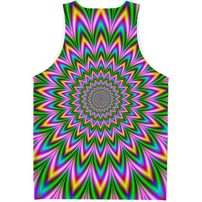 Psychedelic Radiant Optical Illusion Men's Tank Top