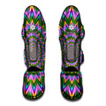 Psychedelic Radiant Optical Illusion Muay Thai Shin Guards
