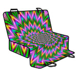 Psychedelic Radiant Optical Illusion Pet Car Back Seat Cover