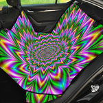 Psychedelic Radiant Optical Illusion Pet Car Back Seat Cover
