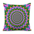 Psychedelic Radiant Optical Illusion Pillow Cover