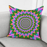 Psychedelic Radiant Optical Illusion Pillow Cover