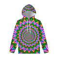 Psychedelic Radiant Optical Illusion Pullover Hoodie