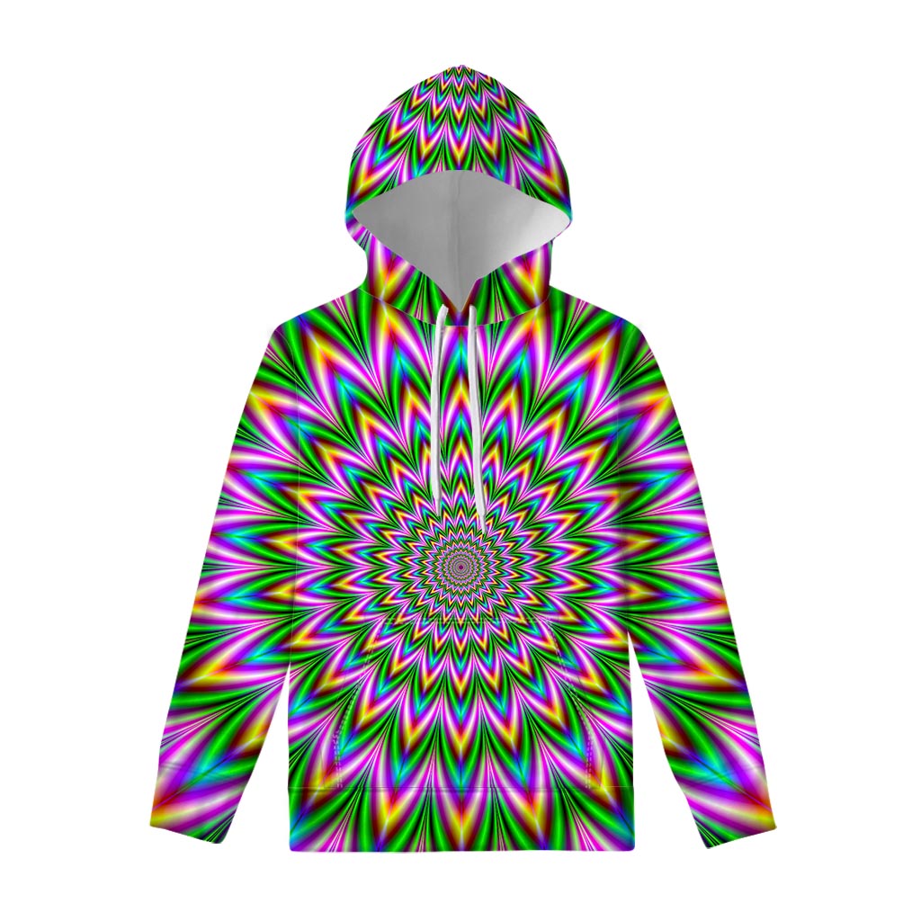 Psychedelic Radiant Optical Illusion Pullover Hoodie