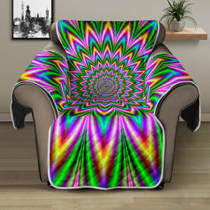 Psychedelic Radiant Optical Illusion Recliner Protector