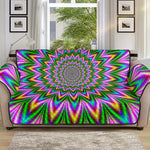 Psychedelic Radiant Optical Illusion Sofa Protector