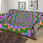 Psychedelic Radiant Optical Illusion Sofa Protector