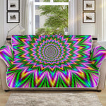 Psychedelic Radiant Optical Illusion Sofa Protector