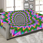 Psychedelic Radiant Optical Illusion Sofa Protector