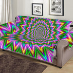 Psychedelic Radiant Optical Illusion Sofa Protector