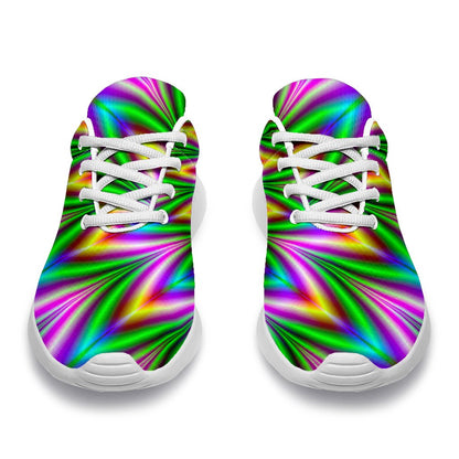 Psychedelic Radiant Optical Illusion Sport Shoes GearFrost