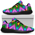 Psychedelic Radiant Optical Illusion Walking Shoes