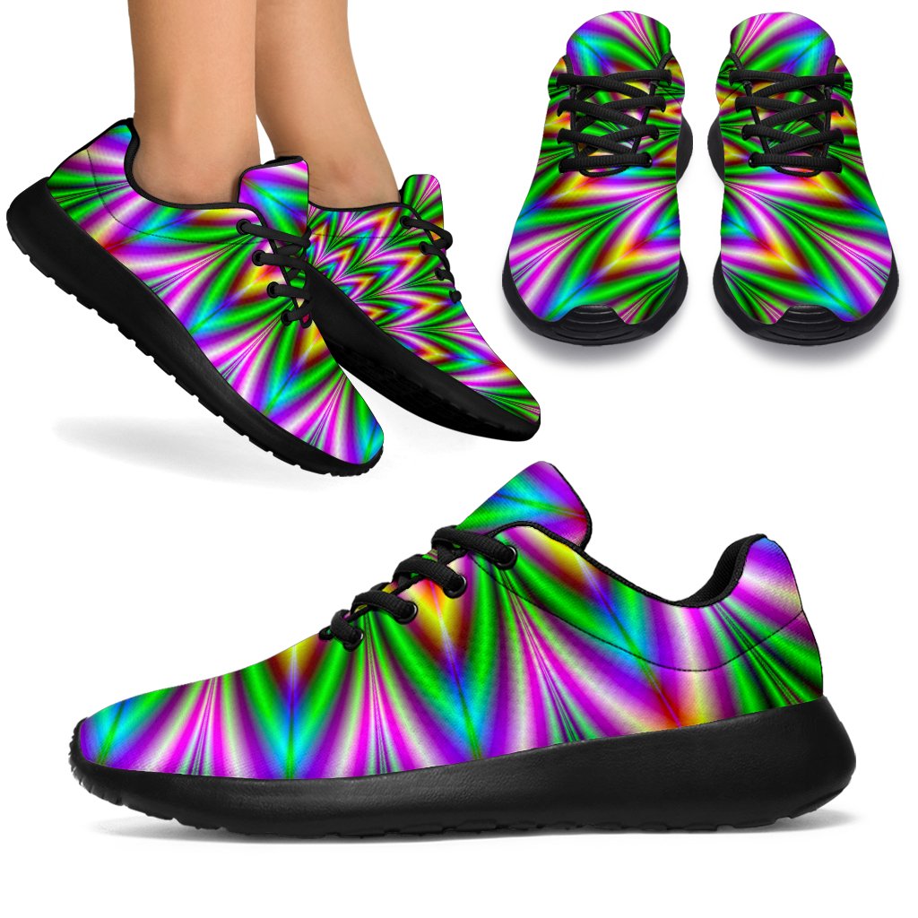 Psychedelic Radiant Optical Illusion Sport Shoes GearFrost