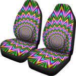 Psychedelic Radiant Optical Illusion Universal Fit Car Seat Covers
