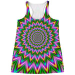 Psychedelic Radiant Optical Illusion Women's Racerback Tank Top