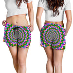 Psychedelic Radiant Optical Illusion Women's Shorts