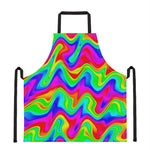 Psychedelic Rainbow Trippy Print Apron