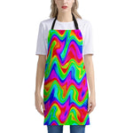 Psychedelic Rainbow Trippy Print Apron