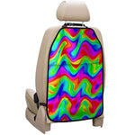 Psychedelic Rainbow Trippy Print Car Seat Organizers