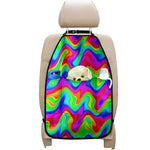 Psychedelic Rainbow Trippy Print Car Seat Organizers