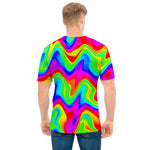 Psychedelic Rainbow Trippy Print Men's T-Shirt